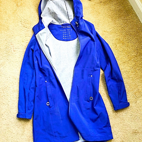 Calvin Klein navy blue windbreaker jacket size S - Picture 7 of 9